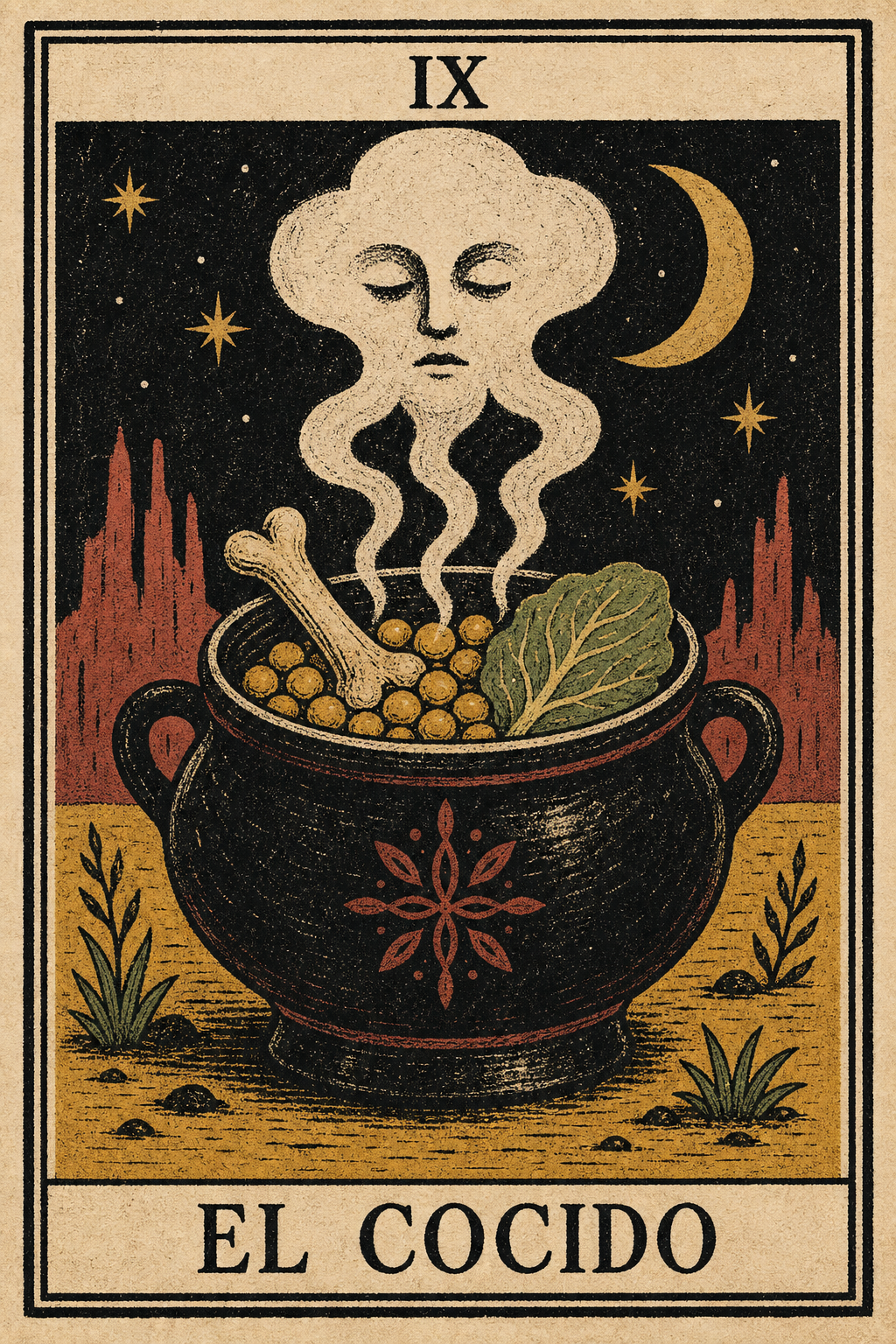 Carta de tarot El Cocido